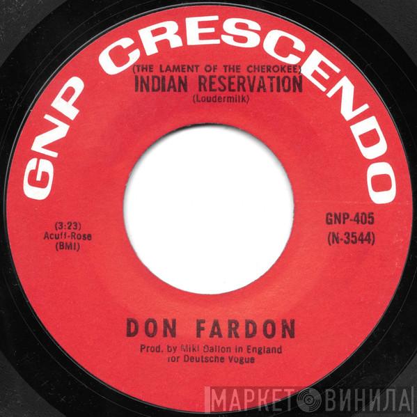 Don Fardon - (The Lament Of The Cherokee) Indian Reservation / Dreaming Room
