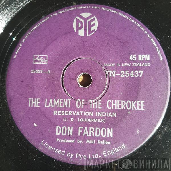  Don Fardon  - The Lament Of The Cherokee Reservation Indian