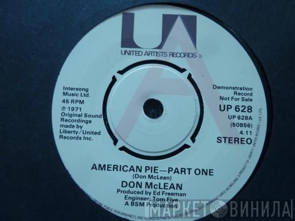 Don McLean - American Pie - Part One