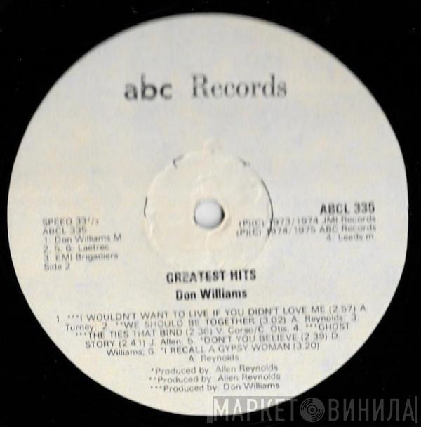  Don Williams   - Greatest Hits