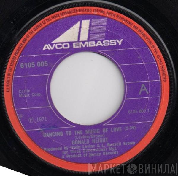 Donald Height - Dancing To The Music Of Love / Rags To Riches To Rags