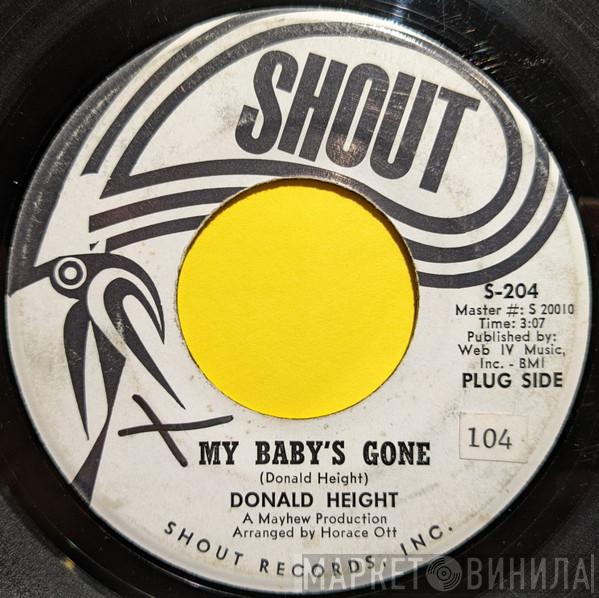Donald Height - My Baby's Gone / You're Gonna Miss Me
