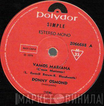  Donny Osmond  - Vamos Mariana / Viejo Subastador