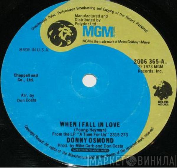 Donny Osmond - When I Fall In Love