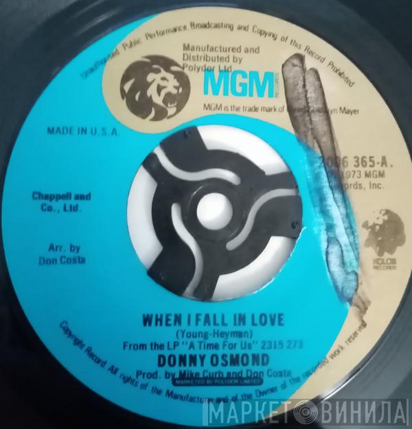 Donny Osmond - When I Fall In Love