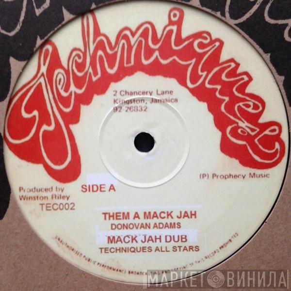 Donovan Adams, Marvin Brooks - Them A Mack Jah / Cheer Up Blackman