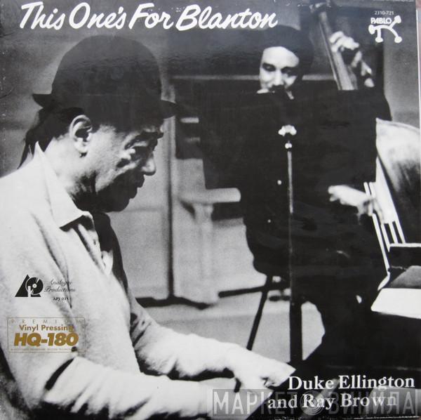 Duke Ellington, Ray Brown - This One's For Blanton