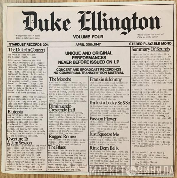 Duke Ellington - Volume Four - April 30, 1947