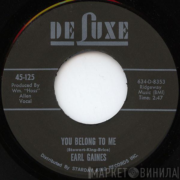 Earl Gaines - You Belong To Me / From Warm To Cool To Cold