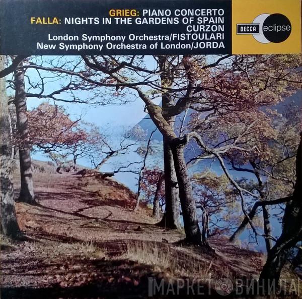 Edvard Grieg, Manuel De Falla, Clifford Curzon, The London Symphony Orchestra, Anatole Fistoulari, The New Symphony Orchestra Of London, Enrique Jordá - Piano Concerto / Nights In The Gardens Of Spain