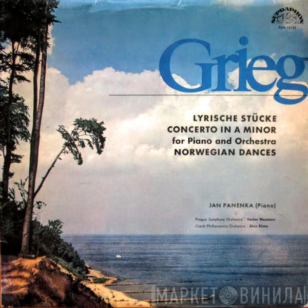 , Edvard Grieg , Jan Panenka , The Prague Symphony Orchestra , Václav Neumann , The Czech Philharmonic Orchestra  Alois Klíma  - Lyrische Stücke, Concerto In A Minor, Norwegian Dances