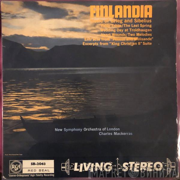 Edvard Grieg, Jean Sibelius, The New Symphony Orchestra Of London, Sir Charles Mackerras - Finlandia Music Of Grieg And Sibelius