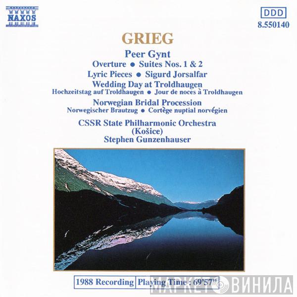 Edvard Grieg, Slovak State Philharmonic Orchestra, Košice, Stephen Gunzenhauser - Peer Gynt · Overture · Suites Nos. 1 & 2 · Lyric Pieces · Sigurd Jorsalfar · Wedding Day At Troldhaugen · Norwegian Bridal Procession