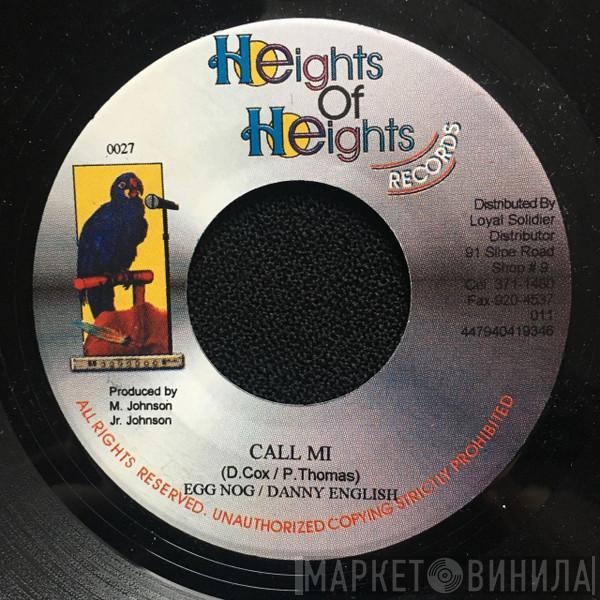 Egg Nog, Danny English, Tony Curtis - Call Mi / One Night Stand