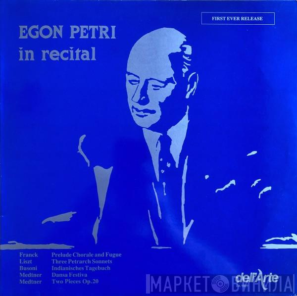 Egon Petri - In Recital