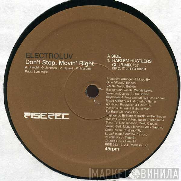 Electroluv - Don't Stop, Movin' Right