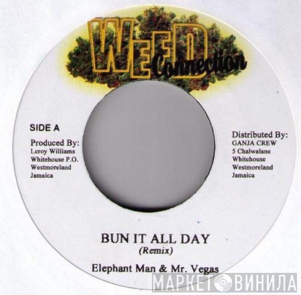 Elephant Man, Mr. Vegas, Wayne Marshall, Assassin - Bun It All Day (Remix) / Weed Smoke (Remix)