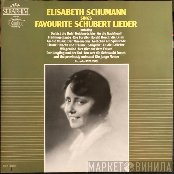 Elisabeth Schumann, Franz Schubert - Elisabeth Schumann Sings Favourite Schubert Lieder