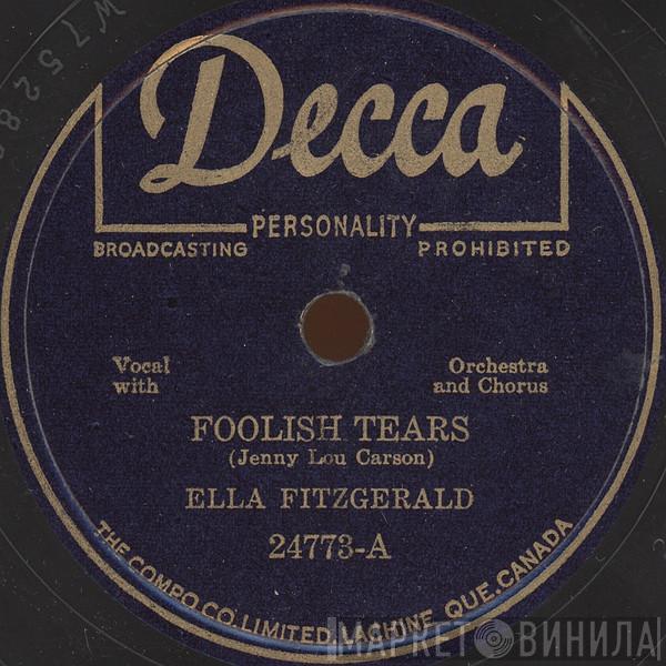  Ella Fitzgerald  - Foolish Tears / A Man Wrote A Song