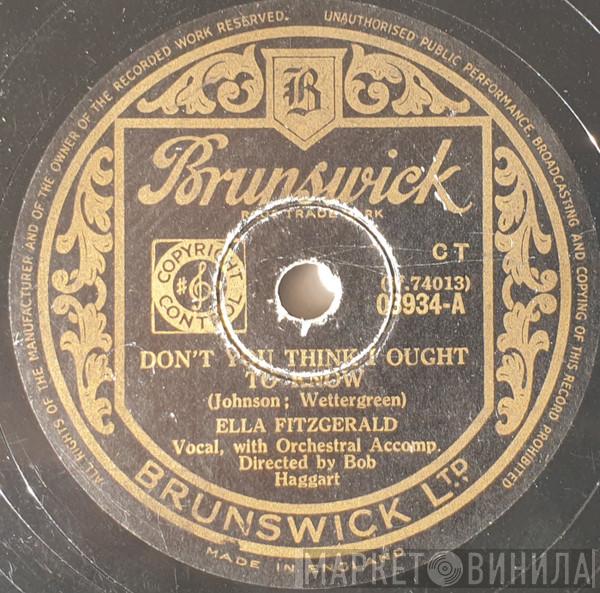 Ella Fitzgerald - Don't You Think I Ought To Know / My Happiness