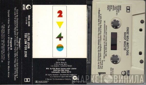  Elton John  - Too Low For Zero