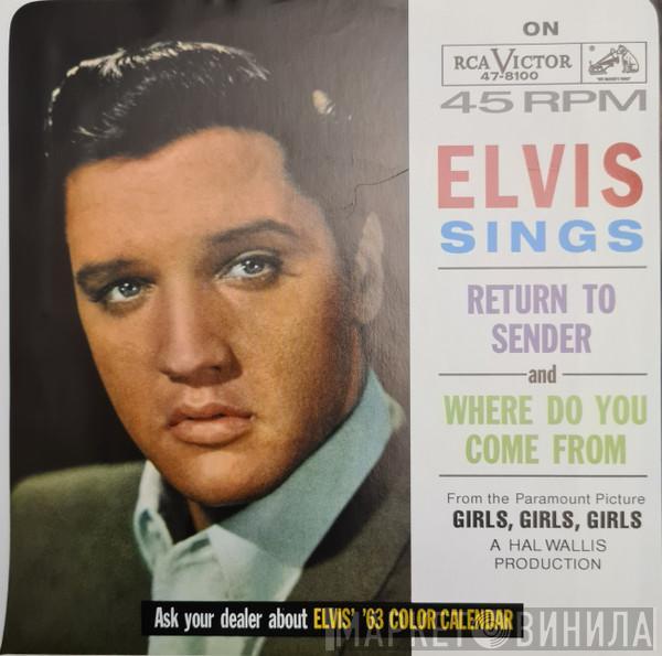  Elvis Presley  - Return To Sender / Where Do You Come From