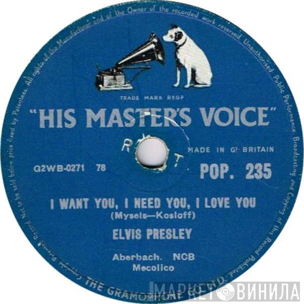 Elvis Presley - I Want You, I Need You, I Love You / My Baby Left Me