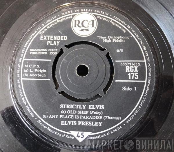Elvis Presley - Strictly Elvis