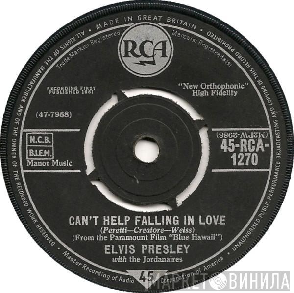 Elvis Presley, The Jordanaires - Can't Help Falling In Love