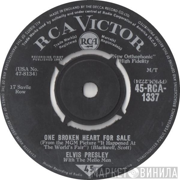 Elvis Presley, The Mellomen - One Broken Heart For Sale