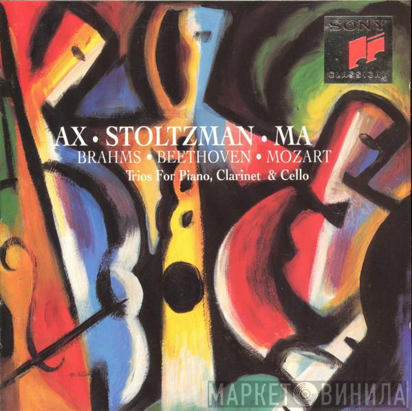 , Emanuel Ax , Richard Stoltzman - Yo-Yo Ma , Johannes Brahms , Ludwig van Beethoven  Wolfgang Amadeus Mozart  - Trios For Piano, Clarinet & Cello