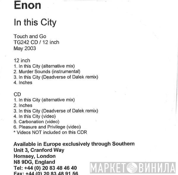  Enon  - In This City