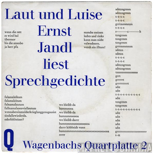 Ernst Jandl - Laut Und Luise