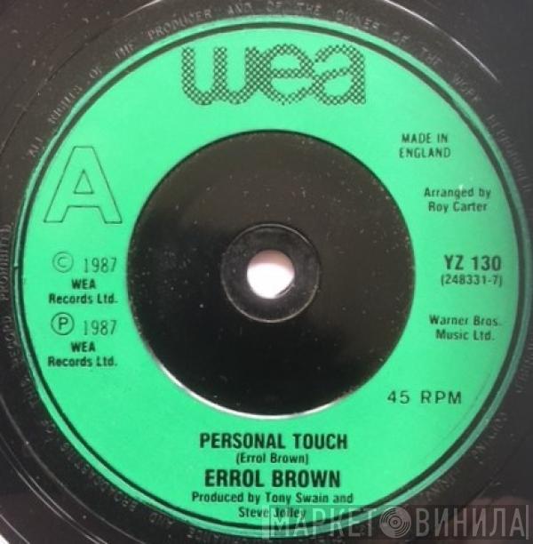  Errol Brown  - Personal Touch