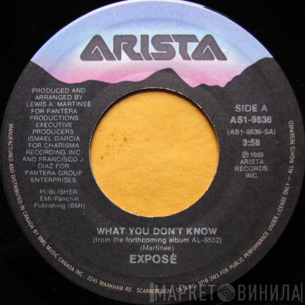 Exposé - What You Don't Know