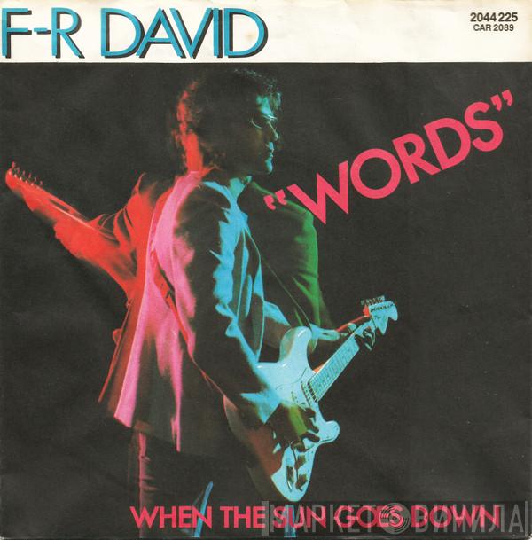 F.R. David - Words