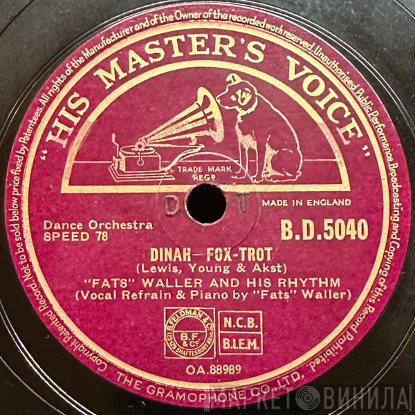 Fats Waller & His Rhythm - Dinah / When Somebody Thinks You're Wonderful