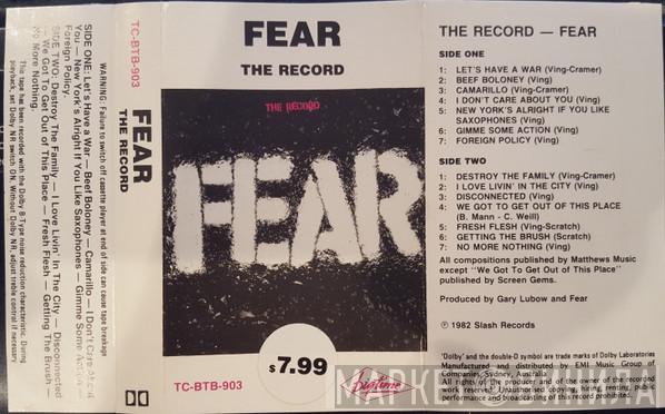  Fear   - The Record