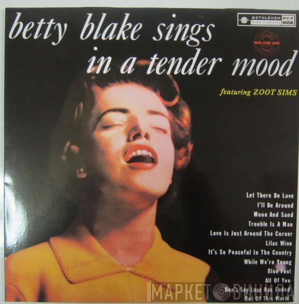 Featuring Betty Blake  Zoot Sims  - Sings In A Tender Mood