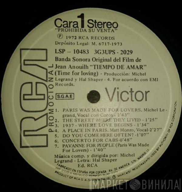 Featuring Michel Legrand Et Son Orchestre , Dusty Springfield , Matt Monro  Michel Legrand  - Tiempo De Amar = Time For Loving