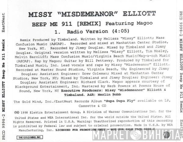Featuring Missy Elliott  Magoo   - Beep Me 911 (Remix)
