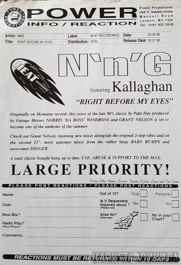 Featuring N'n'G  Kallaghan  - Right Before My Eyes