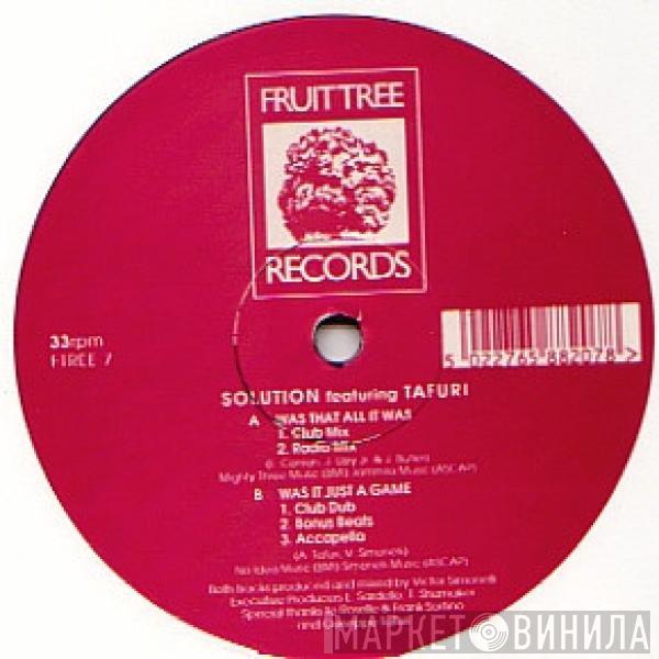 Featuring Solution  Tafuri  - Was That All It Was / Was It Just A Game