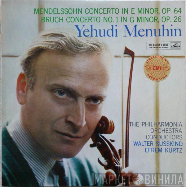 Felix Mendelssohn-Bartholdy, Max Bruch, Yehudi Menuhin, Philharmonia Orchestra, Walter Susskind, Efrem Kurtz - Concerto In E Minor, Op. 64 / Concerto No.1 In G Minor, Op. 26