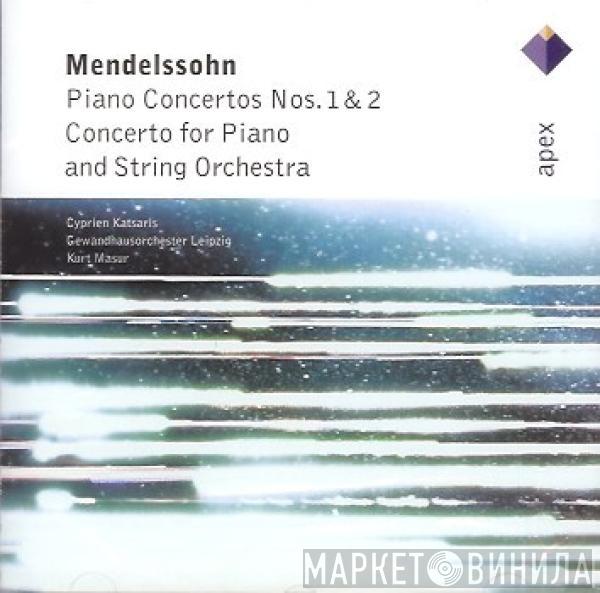 Felix Mendelssohn-Bartholdy, Cyprien Katsaris, Kurt Masur, Gewandhausorchester Leipzig, Liszt Ferenc Chamber Orchestra, János Rolla - Piano Concertos Nos. 1 &. 2  • Concerto For Piano And String Orchestra