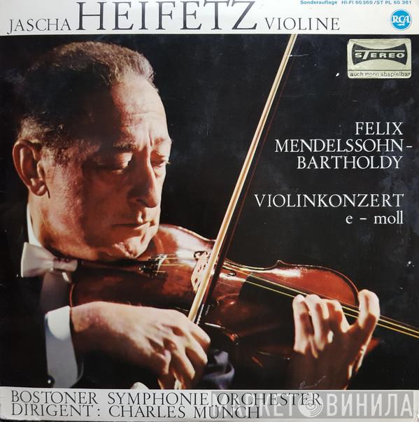 - Felix Mendelssohn-Bartholdy , Jascha Heifetz , Boston Symphony Orchestra  Charles Munch  - Violinkonzert E-moll