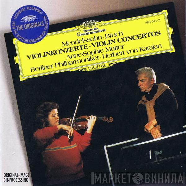 Felix Mendelssohn-Bartholdy, Max Bruch, Anne-Sophie Mutter, Berliner Philharmoniker, Herbert von Karajan - Violinkonzerte = Violin Concertos