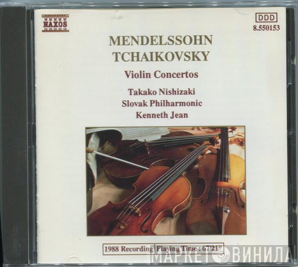 Felix Mendelssohn-Bartholdy, Pyotr Ilyich Tchaikovsky, Takako Nishizaki, Slovak Philharmonic Orchestra, Kenneth Jean - Violin Concertos