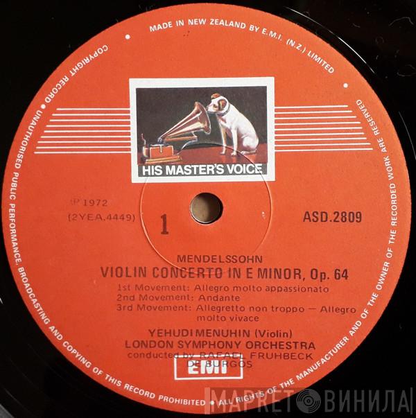 , Felix Mendelssohn-Bartholdy  Yehudi Menuhin  - Violin Concerto In E Minor  Violin Concerto In D Minor