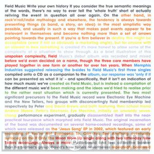 Field Music - Write Your Own History